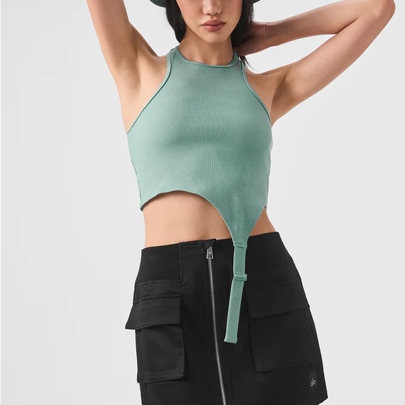 ALO Yoga Alosoft Ribbed Revelation Tank Crop Top - Picture 6 of 6
